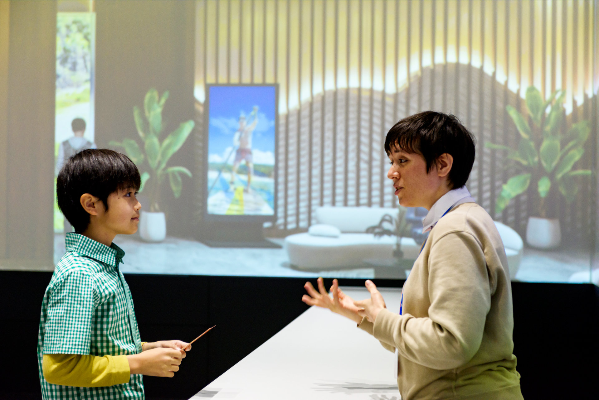 アトラクションシーン1 (ROOM B)での体験